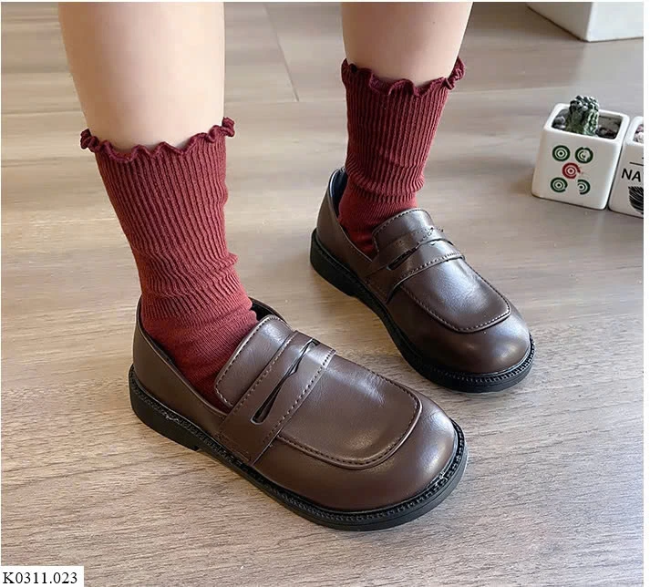 GIÀY LOAFER DA CHO BÉ Sỉ 108k