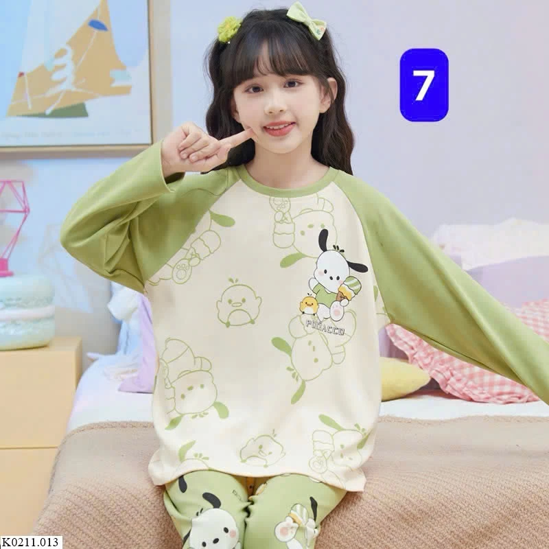 BỘ COTTON BÉ GÁI & MẸ DÀI TAY (MẪU 23-37) Giá sỉ như sau: Bộ con : 141k  Bộ mẹ : 179k