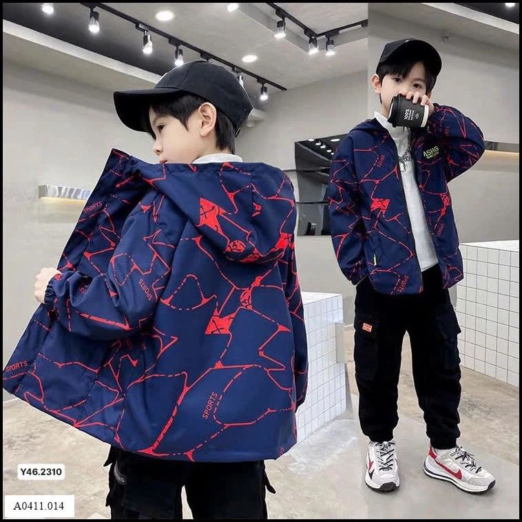 ÁO KHOÁC GIÓ SIZE ĐẠI BÉ TRAI  Giá sỉ 170k