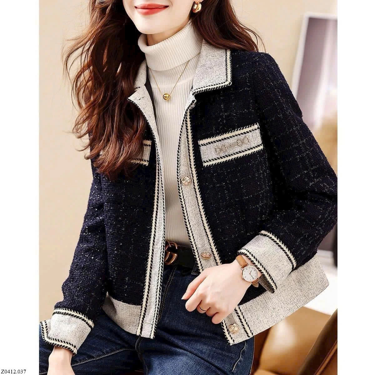 ÁO DẠ Tweed   Sỉ 319k