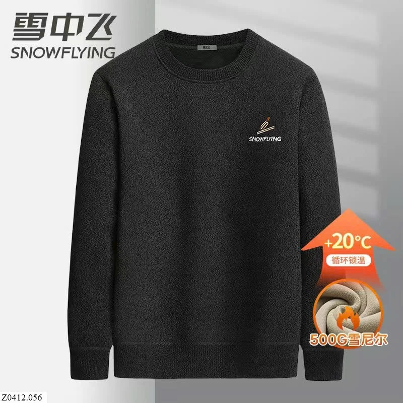 ÁO LEN NAM LÓT LÔNG SNOW   Sỉ 165ka