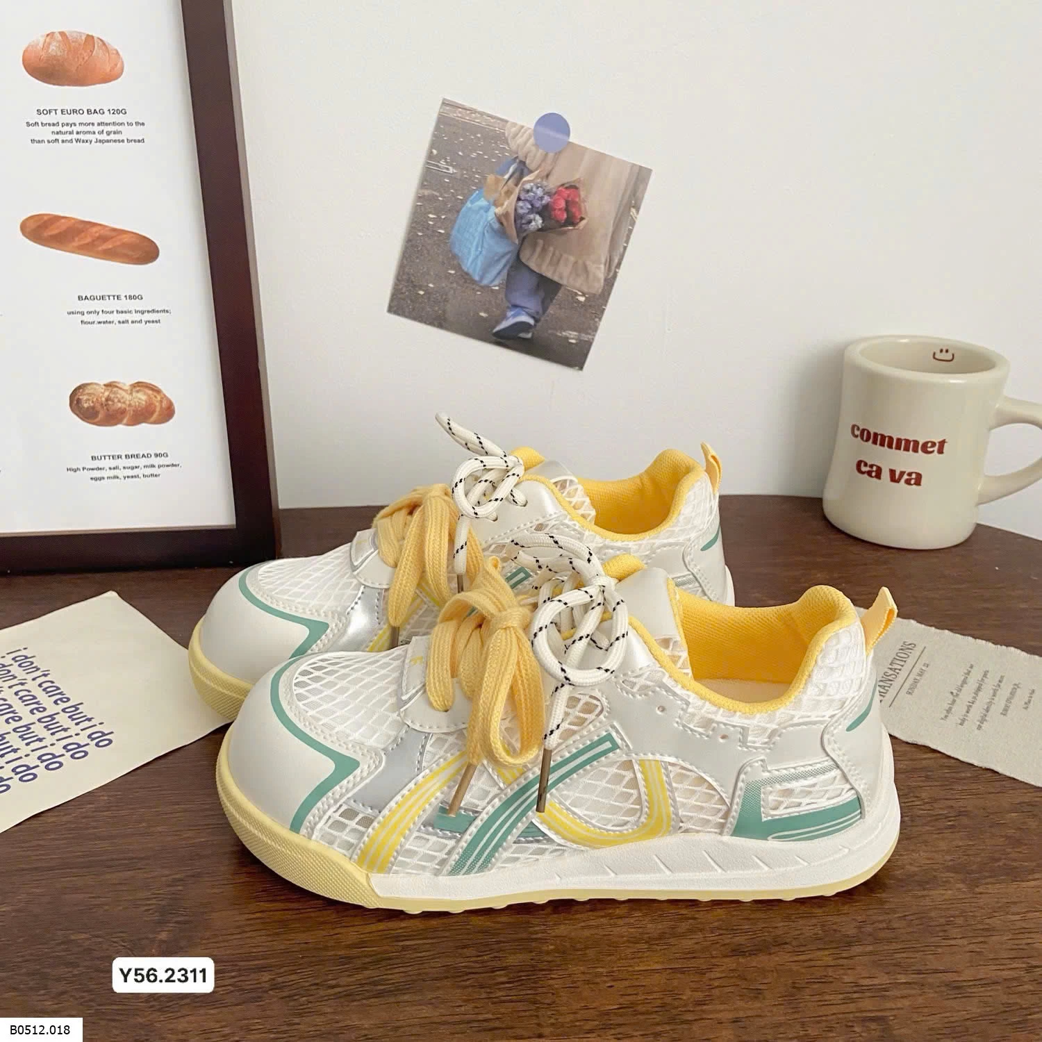 GIÀY THỂ THAO LƯỚI PHỐI MÀU Giá sỉ 165k