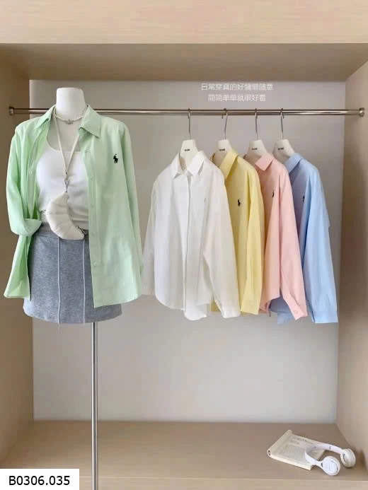 ÁO SƠ MI THÊU NGỰA NỮ   Sỉ 110k