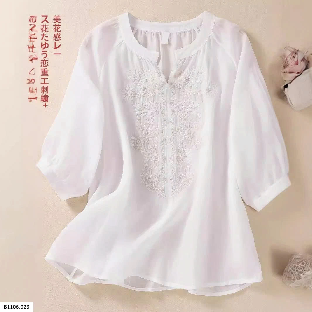 ÁO ĐŨI NỮ THÊU  Sỉ 106