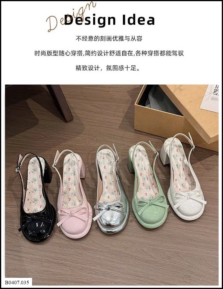 GIÀY CAO GÓT ĐÍNH NƠ NỮ Sỉ giá 150K