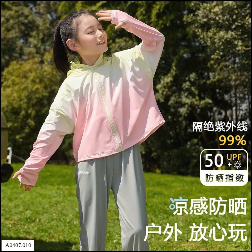ÁO CHỐNG NẮNG LỤA BĂNG LOANG MÀU CHO BÉ Sỉ giá 135k