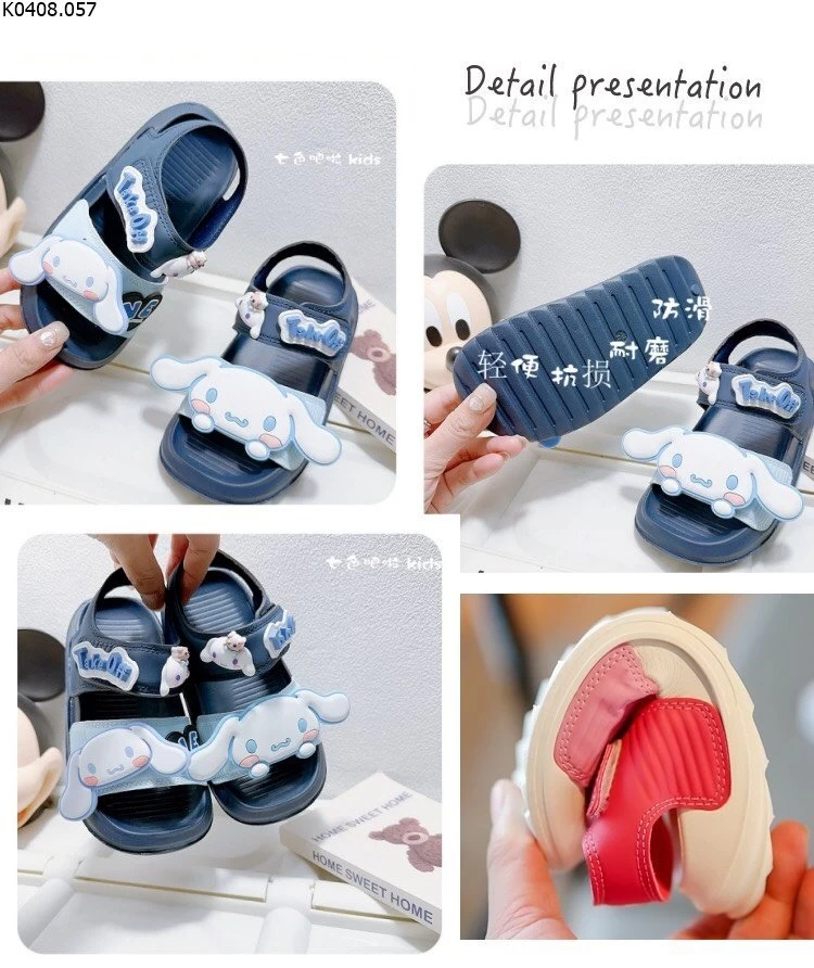 DÉP SANDAL HOẠT HÌNH CUTE CHO BÉ Si Sz 26-30 154k  Sz 31-36 164k 