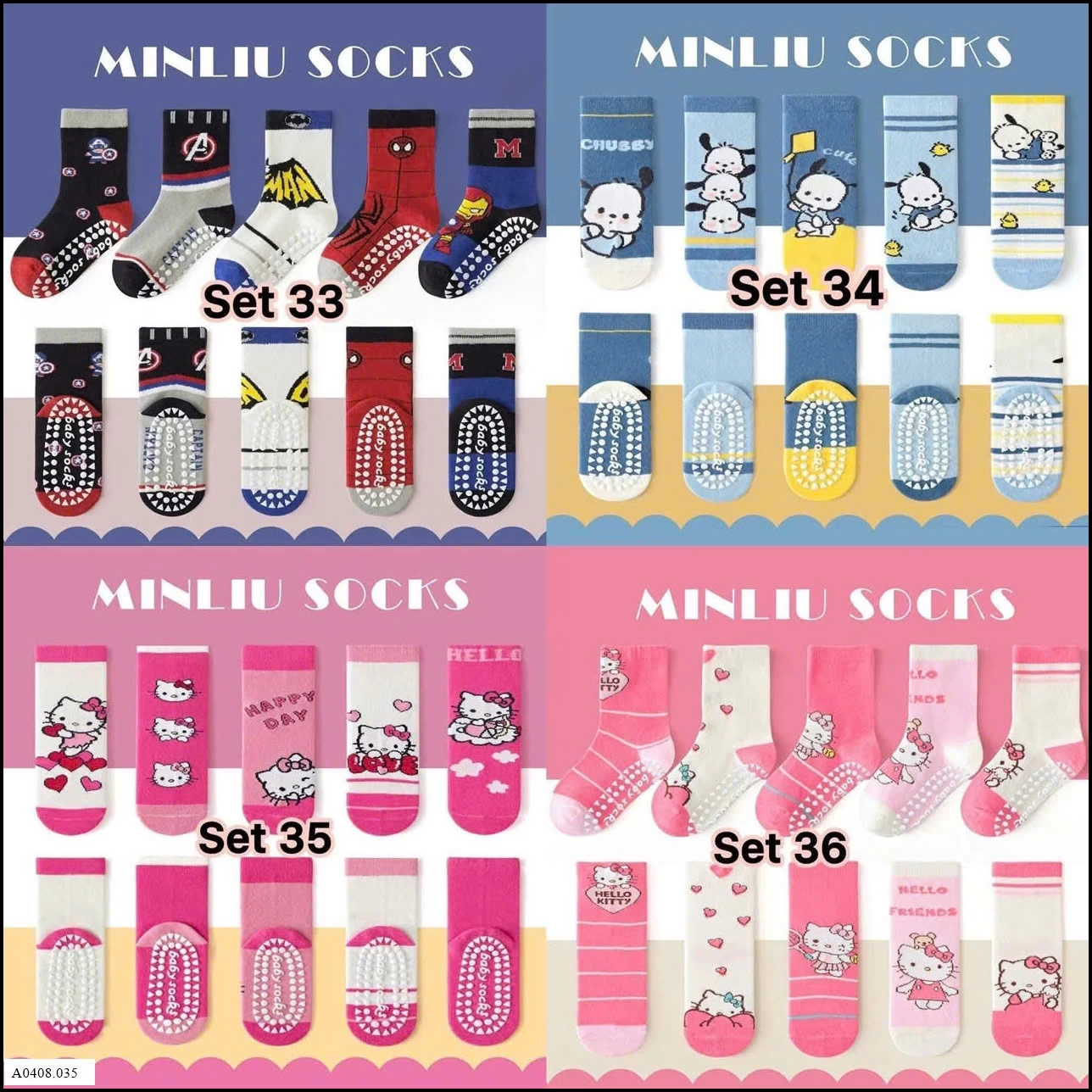 TẤT NHÀ MILIU   Giá sỉ 90k/set
