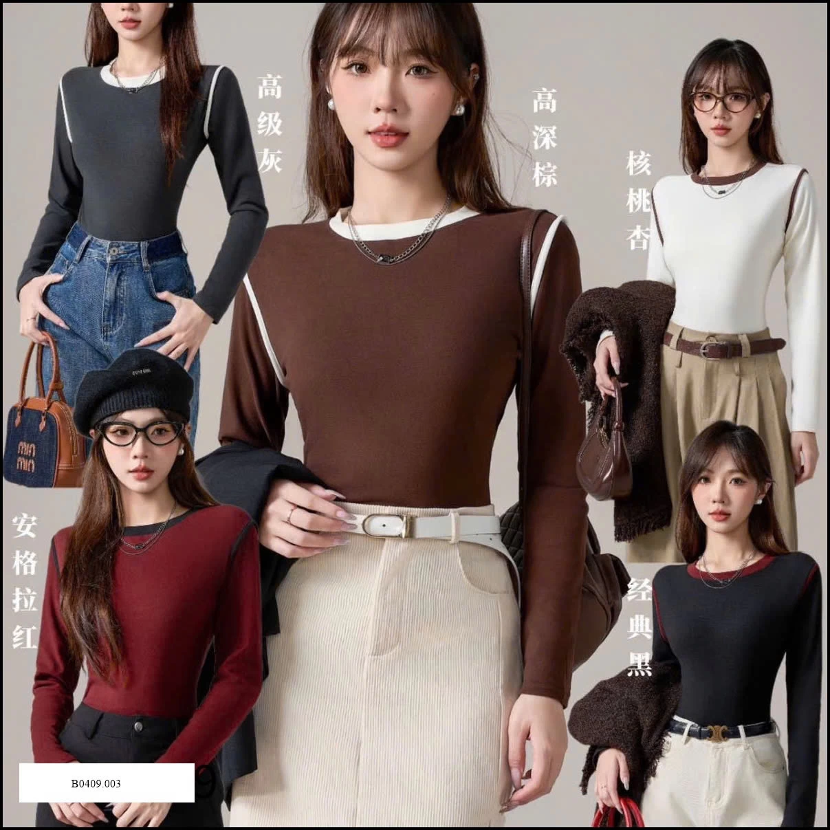 ÁO THUN DÀI TAY NỮ    Giá sỉ 60k