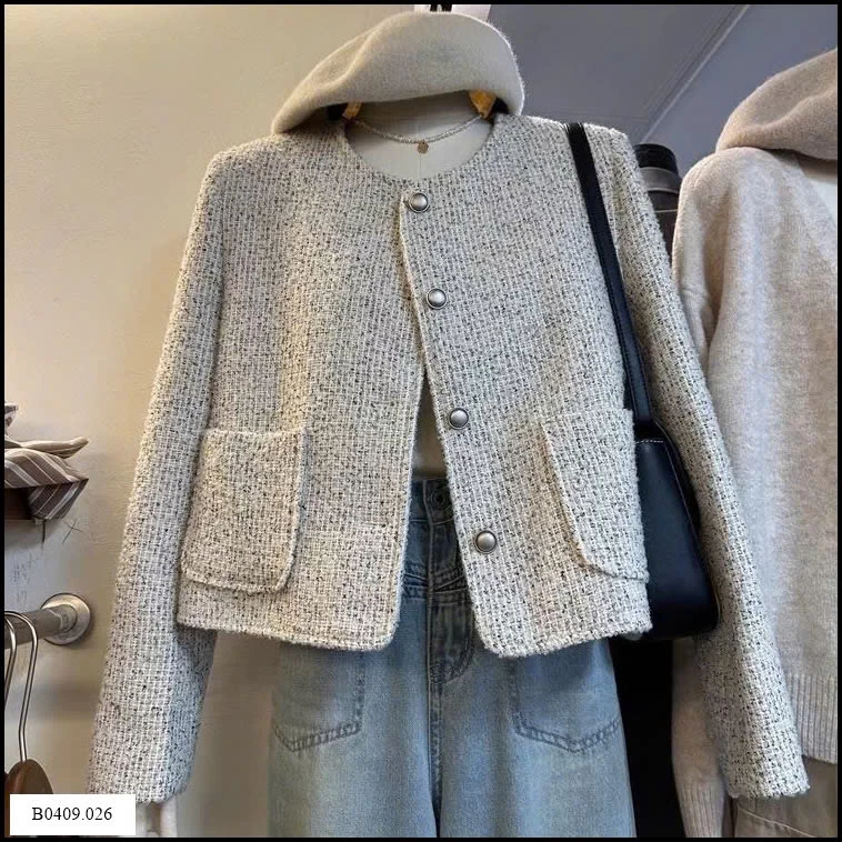 ÁO KHOÁC DẠ TWEED   Giá sỉ 147k