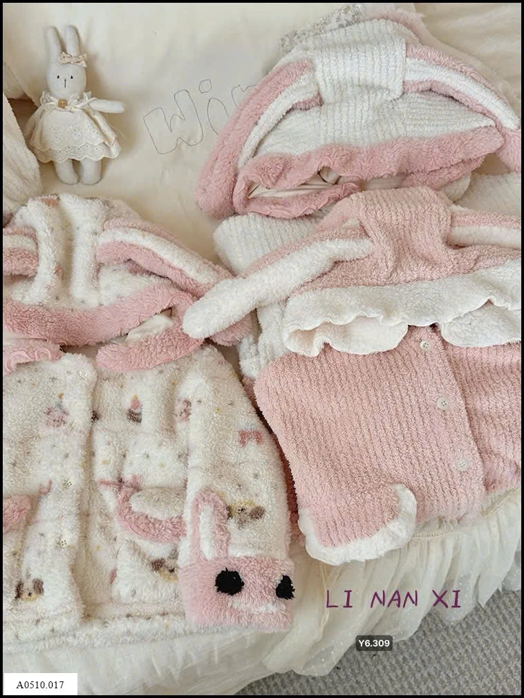 BỘ NGỦ LÔNG TAI THỎ LINANXI Giá sỉ 245k