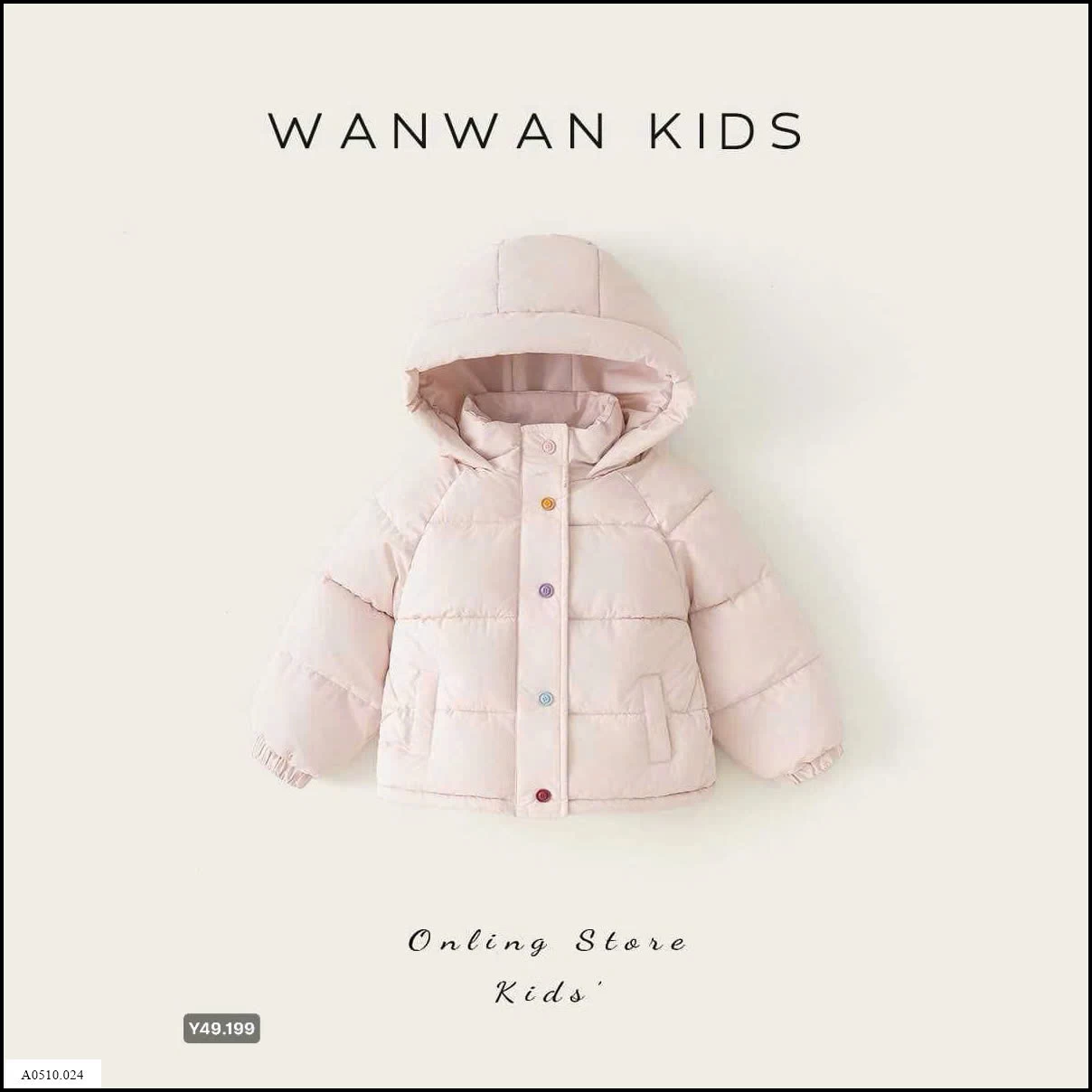 ÁO PHAO BÉ GÁI WANWAN KIDS   Giá sỉ 192k