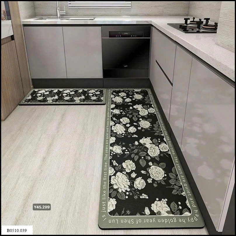 Thảm bếp hoạ tiết hoa  Giá sỉ 155k
