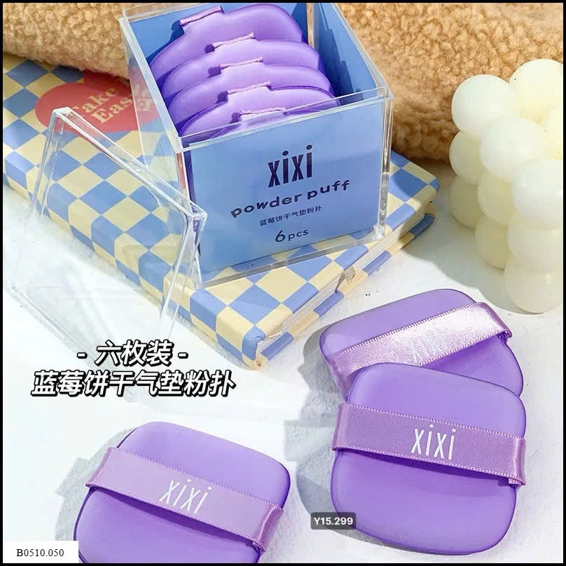 HỘP MÚT ĐÁNH NỀN MỀM MỊN 6 CÁI  Giá sỉ 35k/hộp
