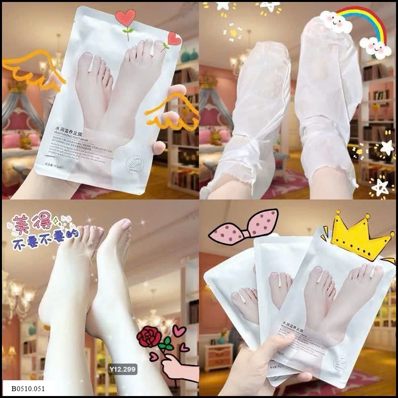 SET 10 TÚI MẶT NẠ DƯỠNG DA CHÂN, DA TAY  Giá sỉ 66k/set