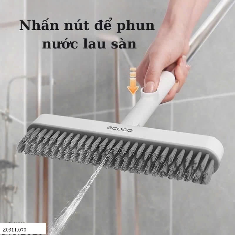 Chổi cọ đa năng phun nước cán dài Ecoco 23143   Sỉ 150k