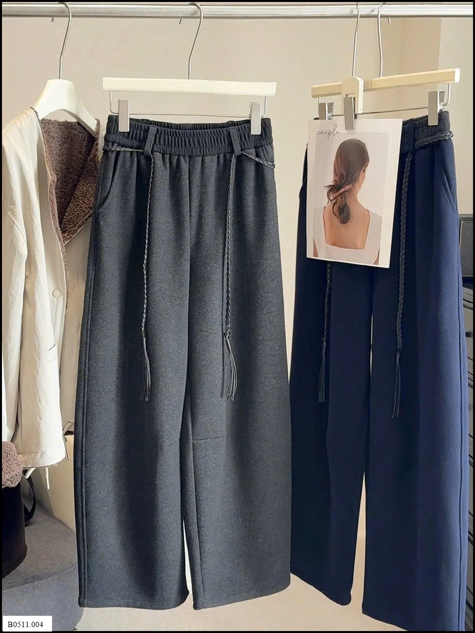 QUẦN NỈ SUÔNG PHỐI CẠP ANNA Giá sỉ 215k