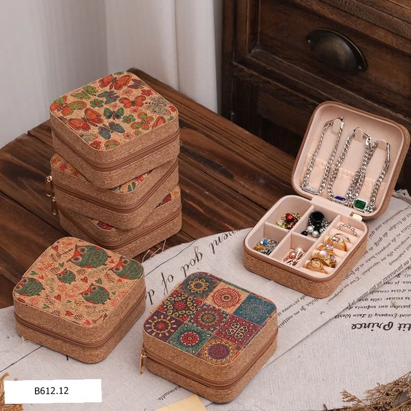 HỘP ĐỰNG TRANG SỨC HỌA TIẾT VINTAGE Giá sỉ 35k