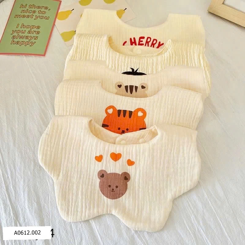 SET 3 YẾM MUSLIN SIÊU MỀM CHO BÉ Giá sỉ 70k/ set 3c mix ngẫu nhiên