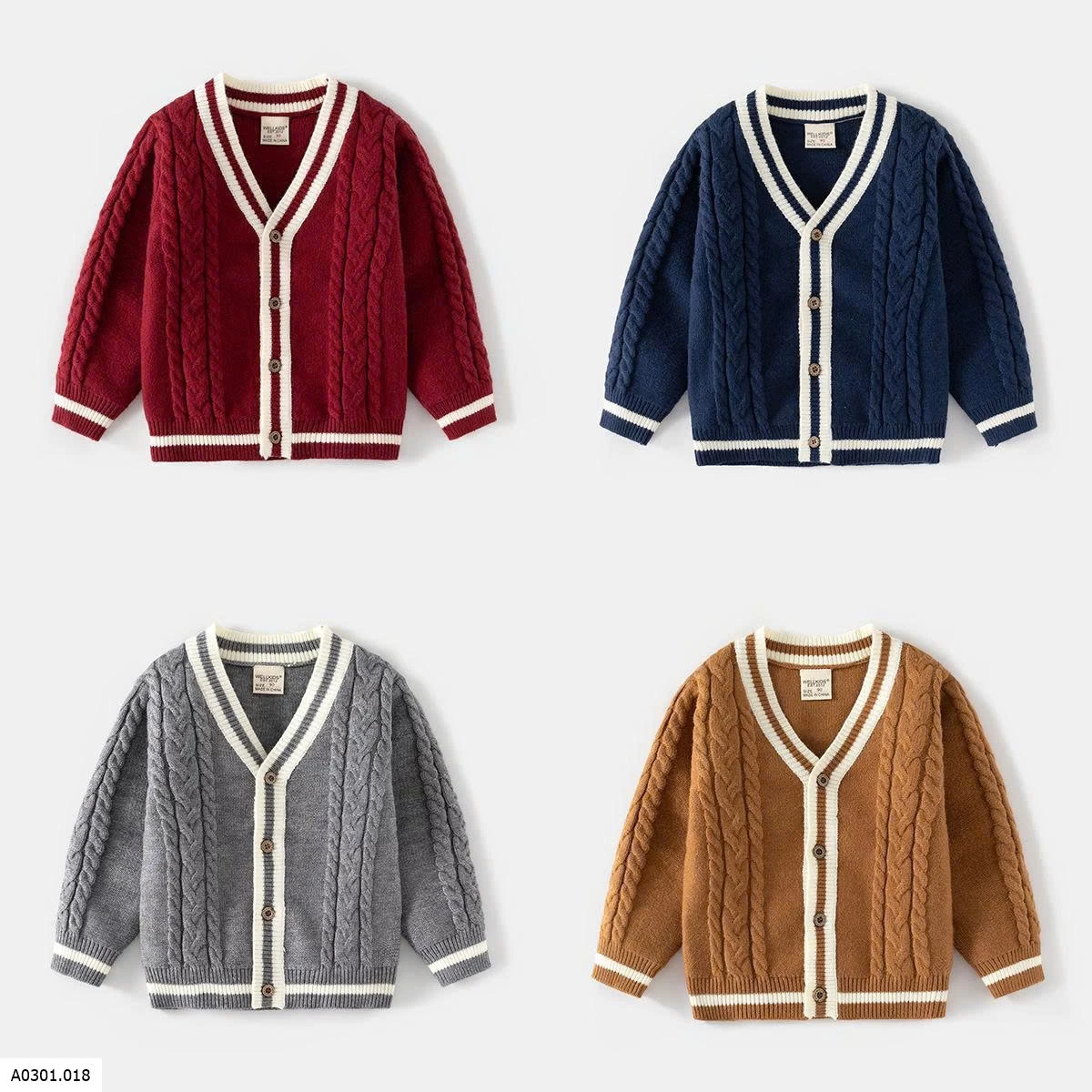 ÁO CARDIGAN LEN TRẺ EM   Giá sỉ 180k