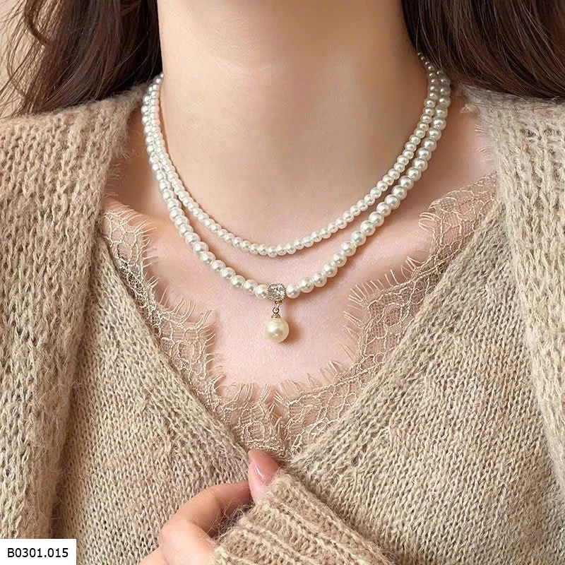 DÂY CHUYỀN NGỌC TRAI GOLICC Giá sỉ 155k