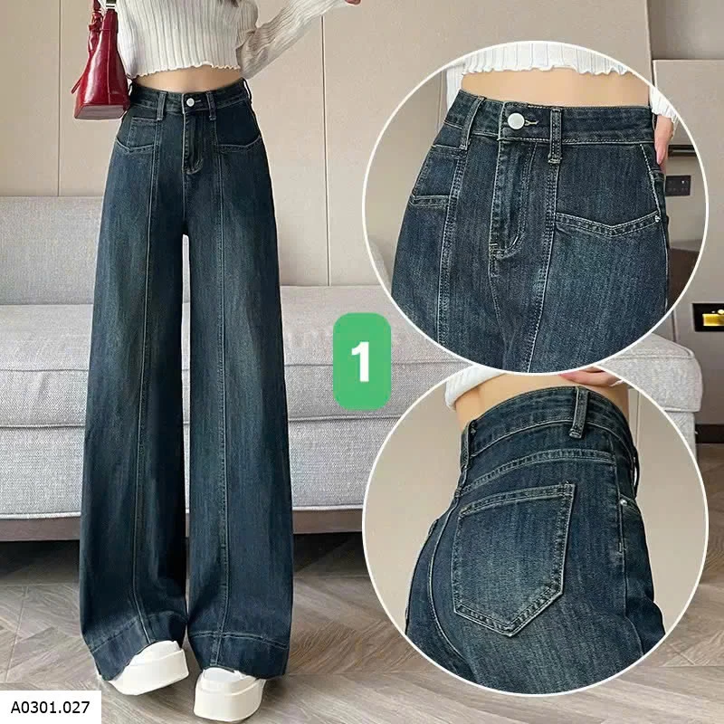 QUẦN JEAN SUÔNG VIỀN GÂN  Giá sỉ 175k