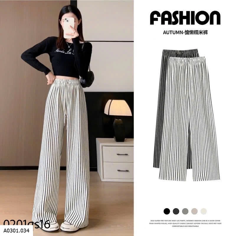 QUẦN ỐNG SUÔNG SỌC DỌC CHO NỮ Giá sỉ 135k