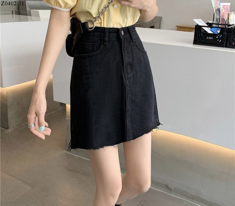 Chân váy jean dáng chữ A thời trang mùa hè Hàn Quốc trẻ trung cho nữ |  Shopee Việt Nam
