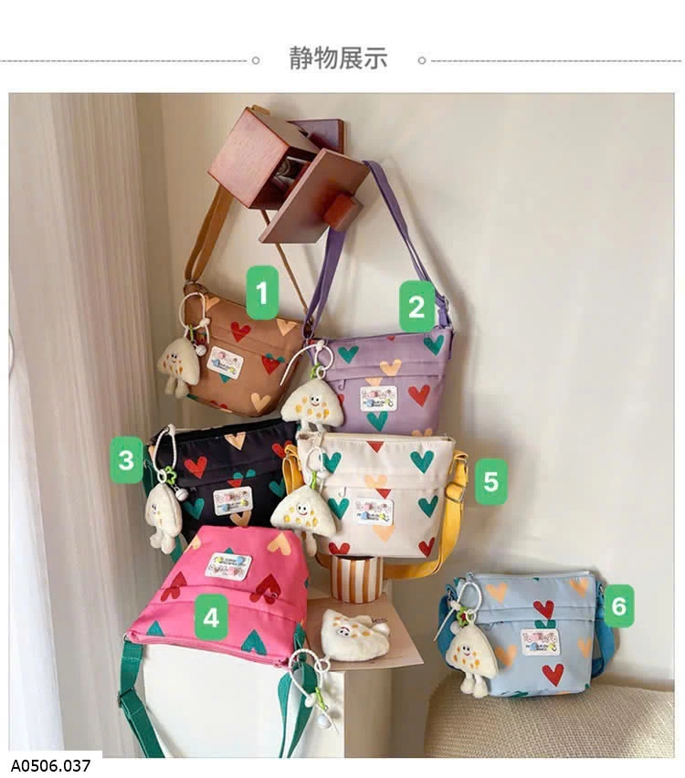 TÚI XÔ ĐEO CHÉO HỌA TIẾT BG Sỉ 94k 