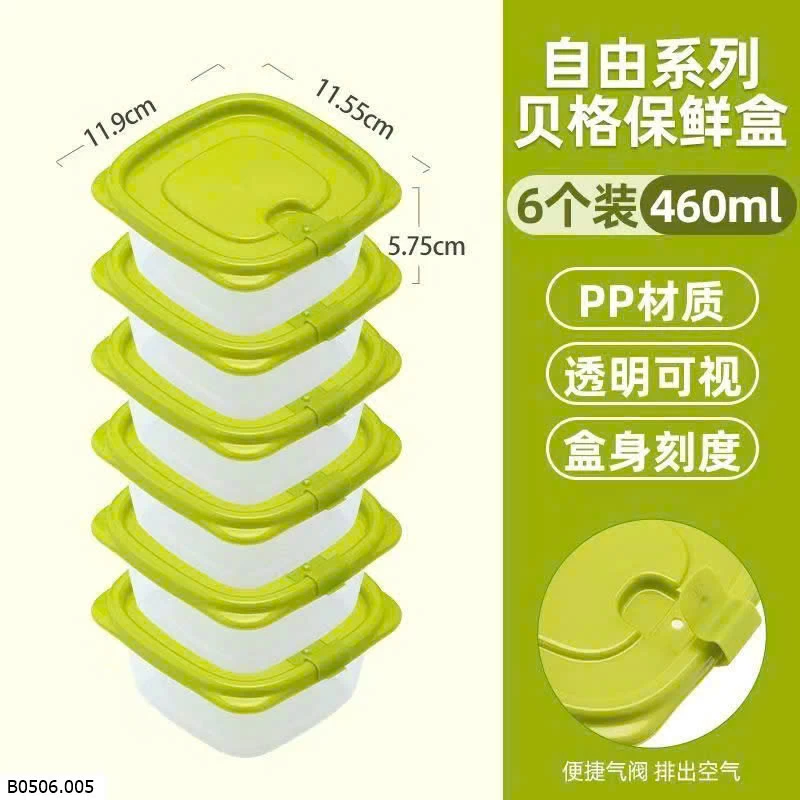 set 6 hộp nhựa Sỉ  giá  loại 830ml :75k/set  loại 460ml :57k/set 