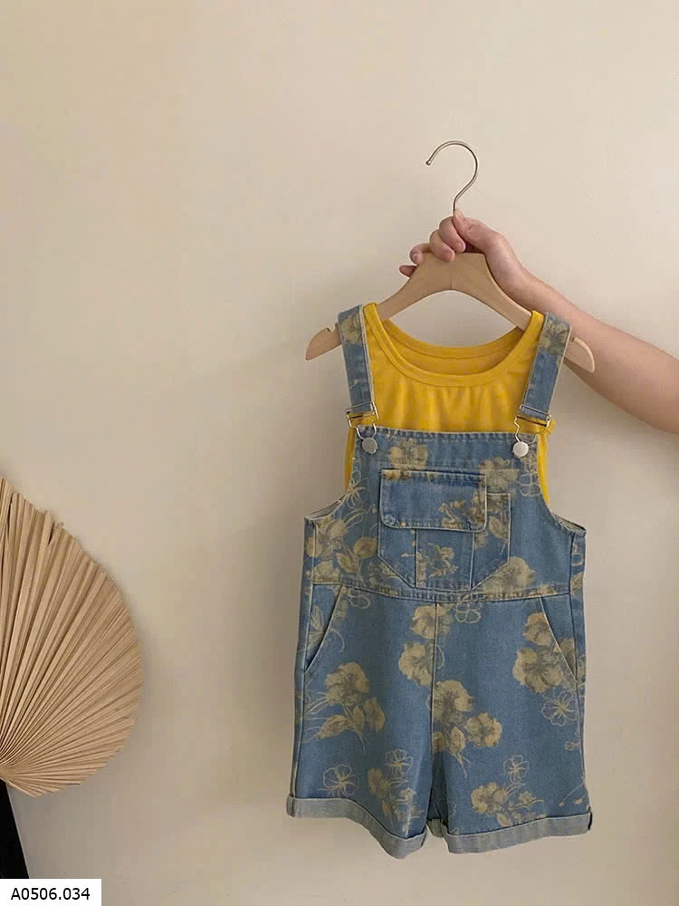 ÁO SÁT NÁCH - QUẦN SHORT - QUẦN YẾM HOA BÉ GÁI Sỉ giá  Áo: 99k  Quần yếm: 189k  Quần short: 150k 