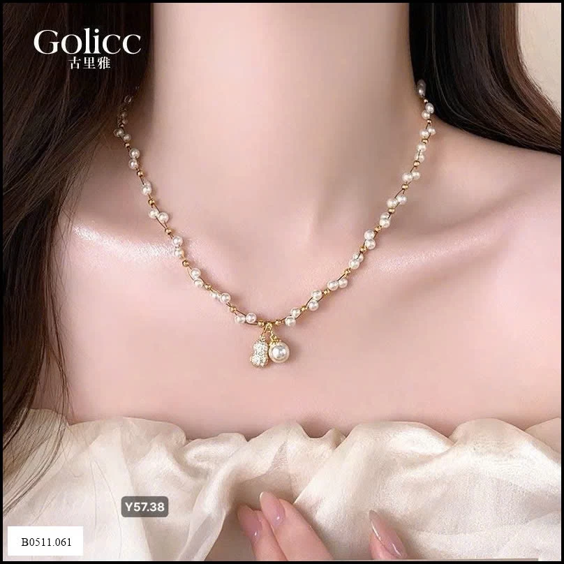 VVÒNG CỔ NGỌC TRAI GOLICC  Giá sỉ 145k