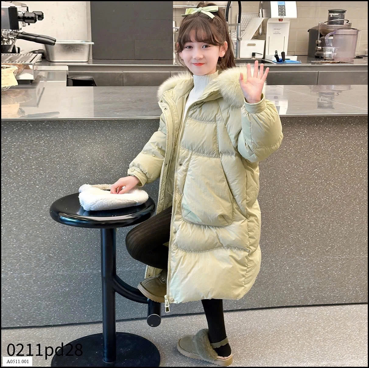 ÁO KHOÁC CỔ LÔNG CAO CẤP BG  Giá sỉ 335k