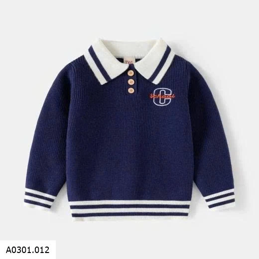 ÁO POLO LEN BÉ TRAI  Giá sỉ 130k