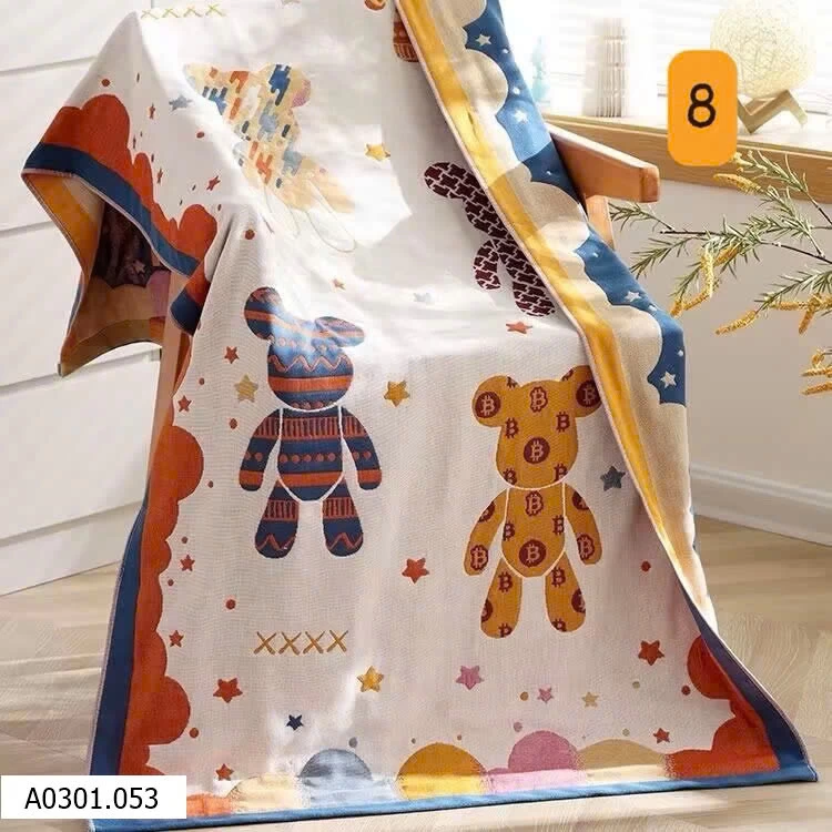 KHĂN TẮM COTTON MUSLIN 4 LỚP SIÊU TO  Giá sỉ 75k