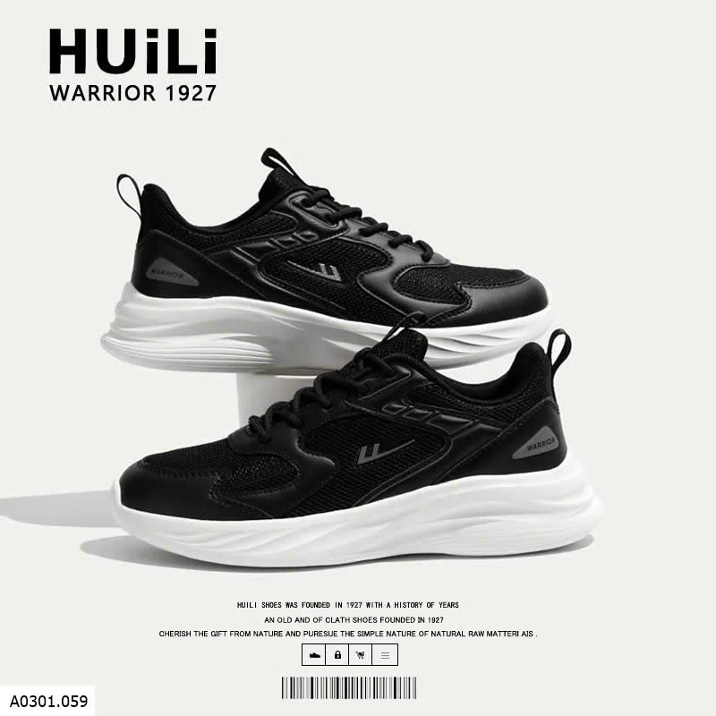 GIÀY SNEAKER THỂ THAO ĐẾ DÀY WARRIOR  Giá sỉ 250k