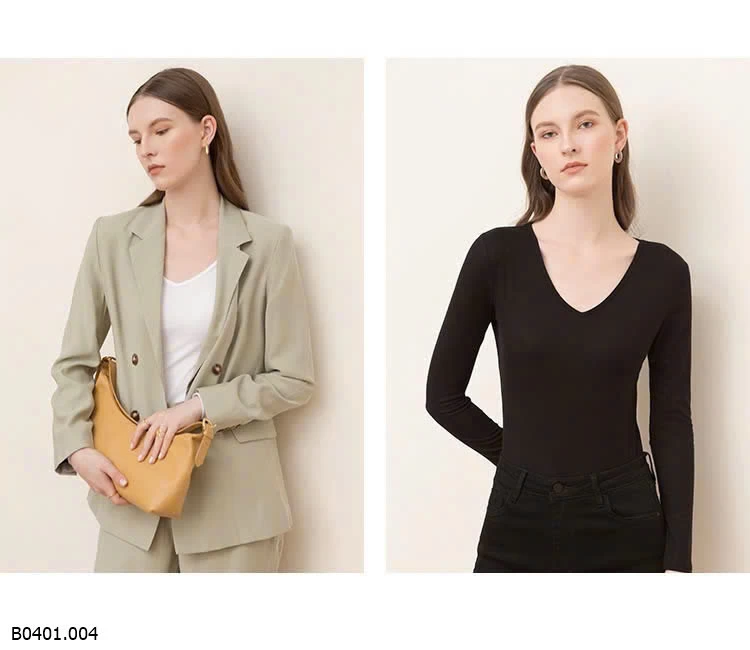 ÁO CANVAUS CỔ V   Giá sỉ 150k