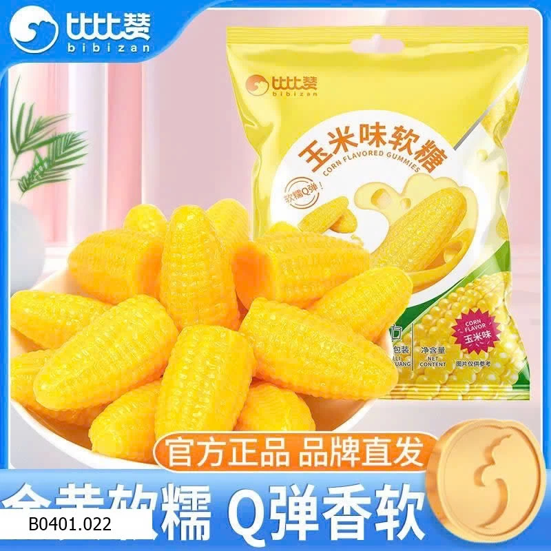 KẸO NGÔ DẺO BIBIZAN  Giá sỉ 50k/gói 480g