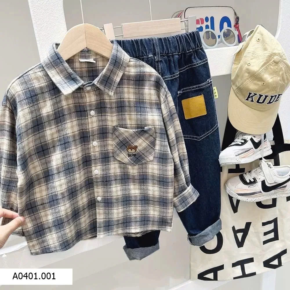 ÁO SƠ MI KẺ KACADY   Giá sỉ 140k